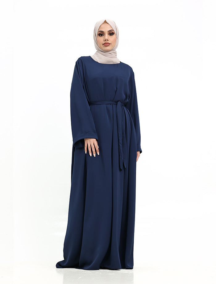 Navy Plain Abaya