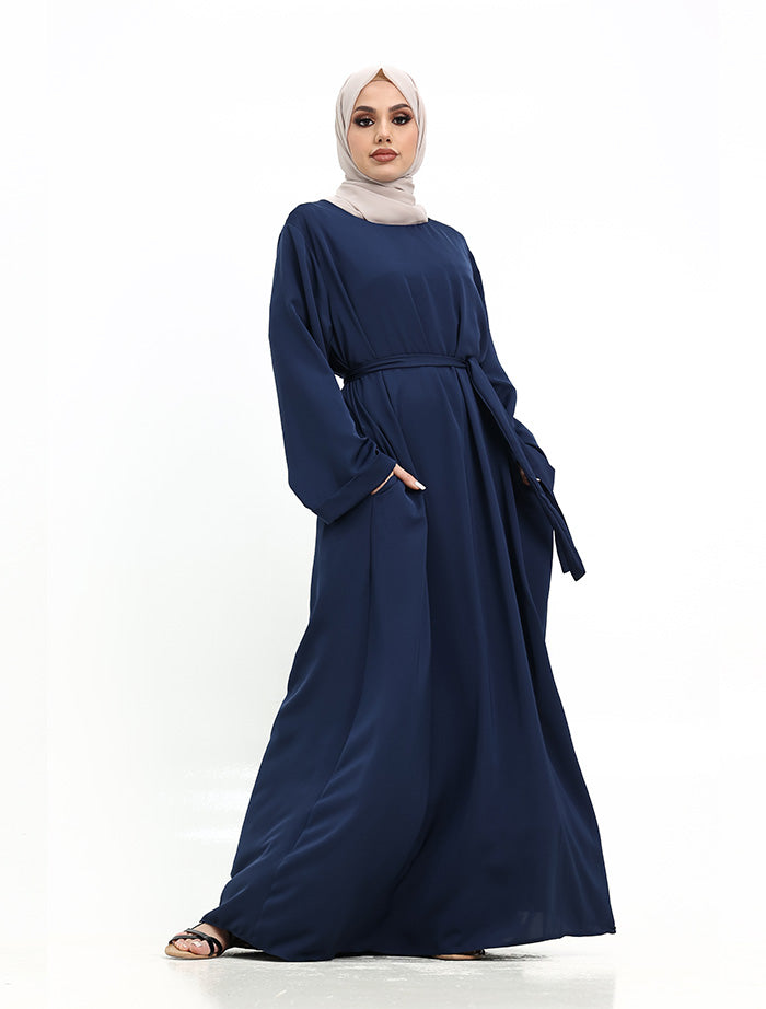 Navy Plain Abaya