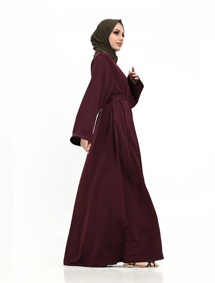 Brown Plain Abaya