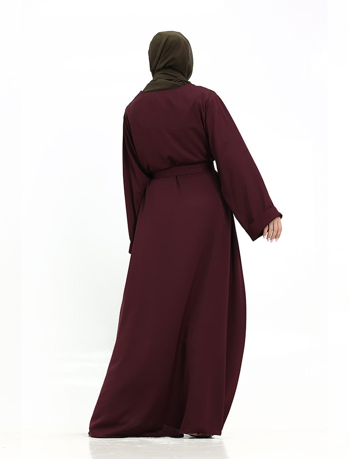 Brown Plain Abaya