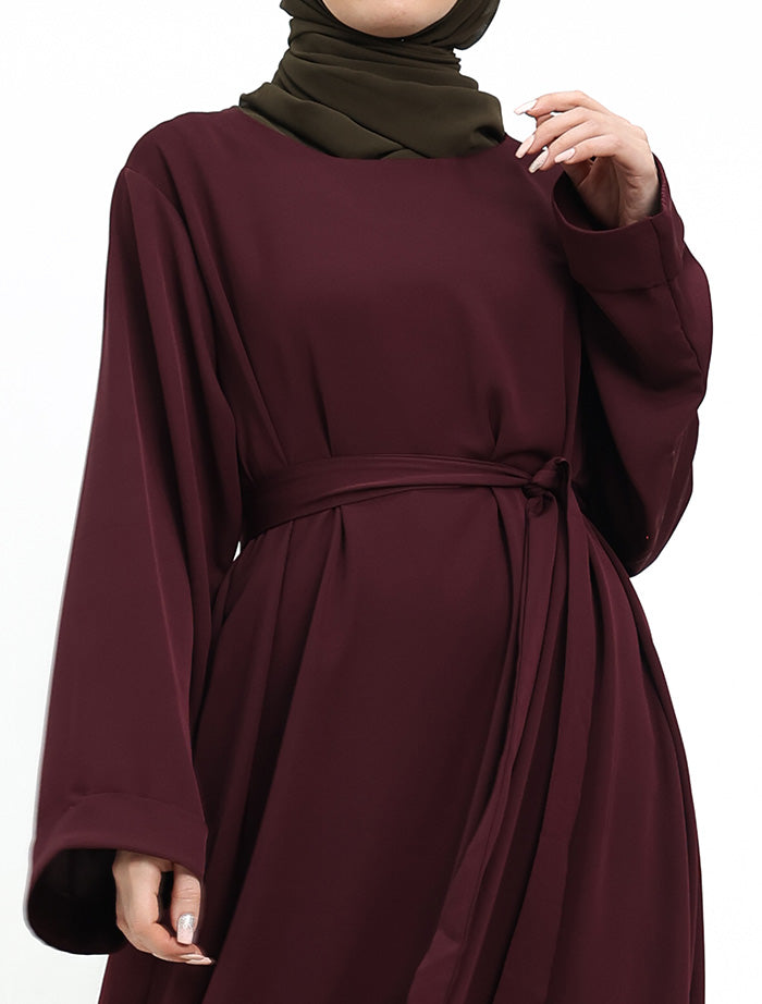 Brown Plain Abaya