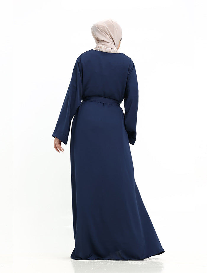 Navy Plain Abaya