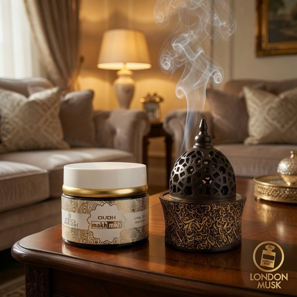 Al nabeel bakhoor makh mikh incense 60g with a bakhoor burner online