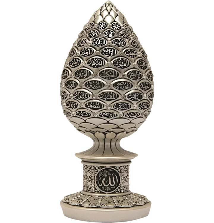 Arabic Ornament Gift with 99 Allah names - Silver & Gold