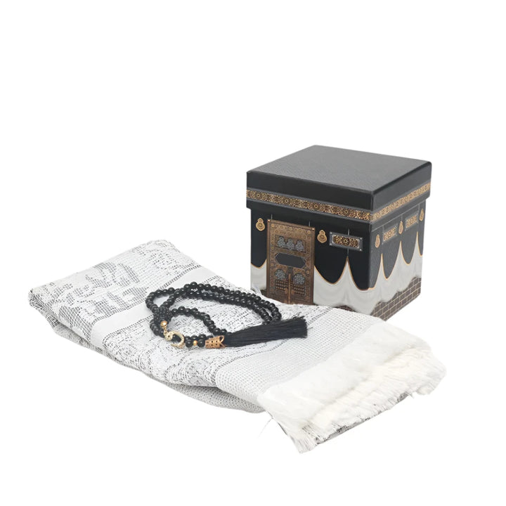 Prayer Mat/Janamaz and Tasbeeh - Ideal Kaba Gift Box