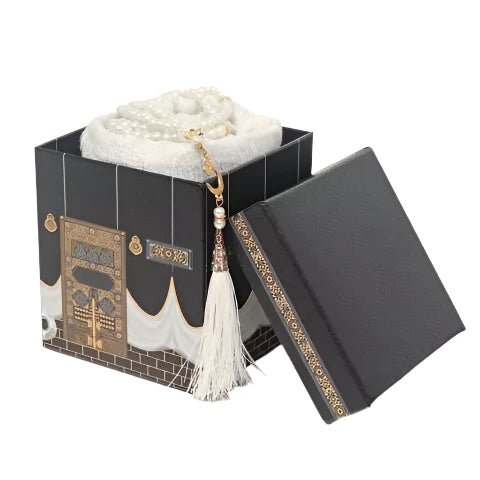 Prayer Mat/Janamaz and Tasbeeh - Ideal Kaba Gift Box